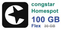 congstar Homespot S Flex Tarif jetzt mit 100 GB - monatlich kündbar